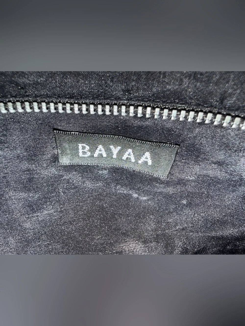 Fabulous BAYAA metallic gray Textured Circular Accent Clutch